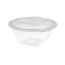 Ensaladeras Con Tapa Bisagra 1500 Ml Ø 18,2X12,1 Cm Transparente Rpet (300 Unid.)