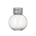 BOTELLAS BOLA CON TAPÓN ALUMINIO 50 ML Ø5x6,2 CM TRANSPARENTE PET (150 UNID.)