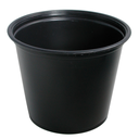 PEQUEÑAS TARRINAS MICROONDABLES 165 ML Ø7,4x6 CM NEGRO PP (2500 UNID.)