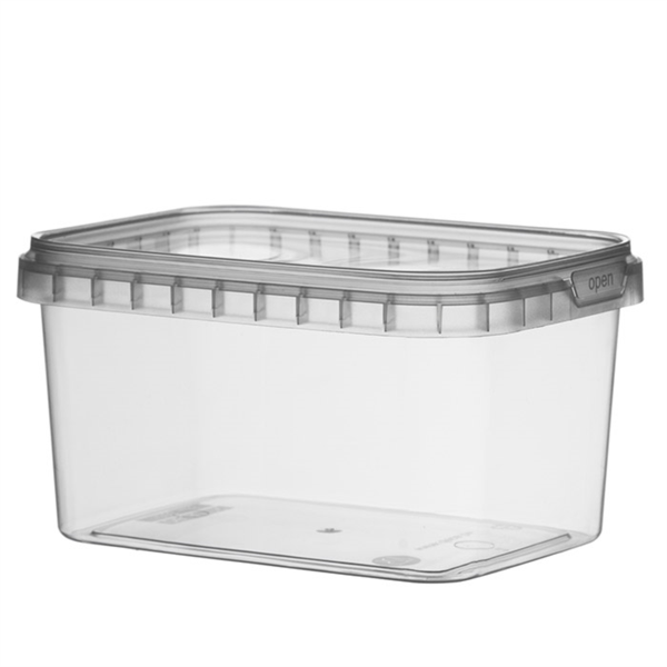 Recipientes Inviolables + Tapas 425 Ml 13,8X9,8X5,1 Cm Transparente Pp (318 Unid.)