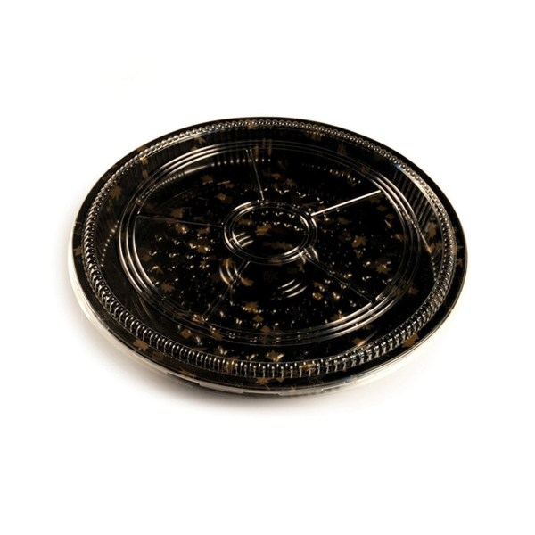 120 U. RECIPIENTES + TAPAS PARA SUSHI Ø32x5 CM NEGRO PS (120 UNID.)