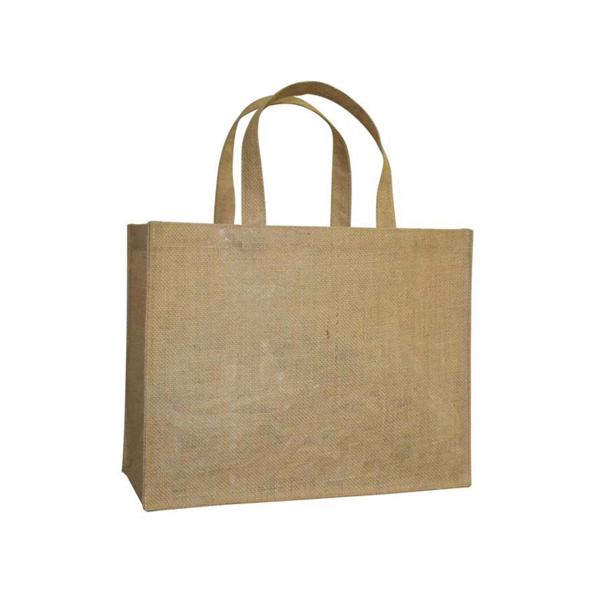 SACO SIN DECORAR CON ASAS 260 G/M2 38,5+18x30,5 CM NATURAL YUTE (10 UNID.)