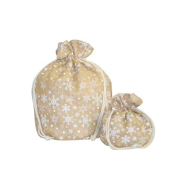 BOLSAS - STARS 25,5x25,5 CM NATURAL YUTE (10 UNID.)