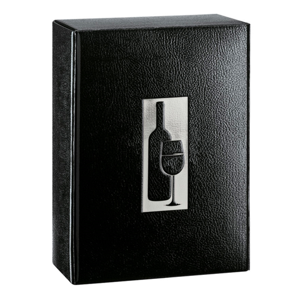 30 U. ESTUCHES 3 BOTELLAS 34x28x9 CM NEGRO CARTÓN (1 UNID.)
