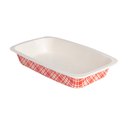 Barquillas Termosellables Gn1/4 'Vichy' 1210 Ml 430 G/M2 + 25G/M2 Pet 26,3X16X4,5 Cm Blanco Cartón (400 Unid.)