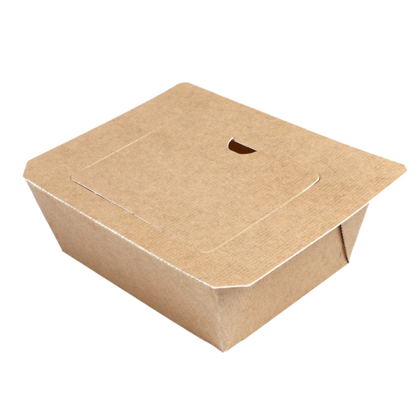 Barquillas Con Tapas Termosellables 'Thepack' 505 Ml 215 + 5 Pe G/M2 + Opp 16,1X12,9X4,3 Cm Natural Cartón Ondulado Nano-Micro (400 Unid.)