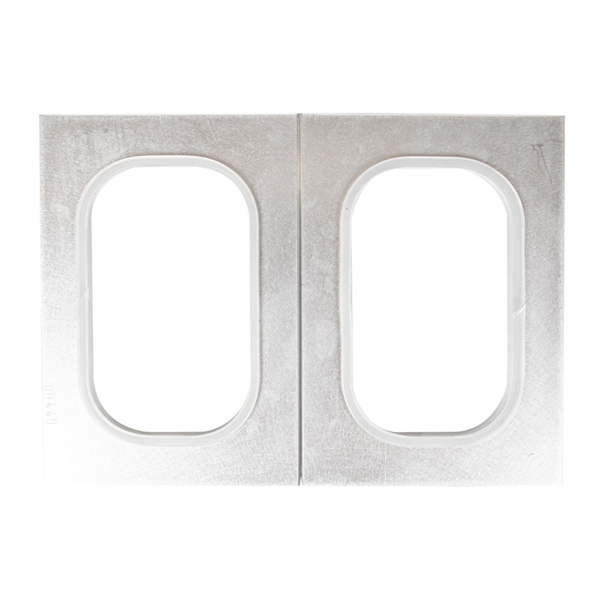 Molde Para Barquitas Oblong 20X28 Cm Plateado Aluminio (1 Unid.)