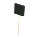 PICKS "PIZARRA" 3,5x2,5x9 (h) CM NEGRO BAMBÚ (100 UNID.)