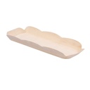 Barquillas Rectangulares 'Wood' 25X10X2,5 Cm Natural Madera (50 Unid.)