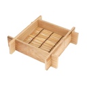 20 Mini Recipientes 12X12X3 Cm Natural Bambú (1 Unid.)