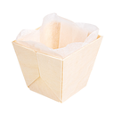 Barquillas Madera + Moldes Siliconados 50 Ml 5X5X4,5 Cm Natural Madera (300 Unid.)