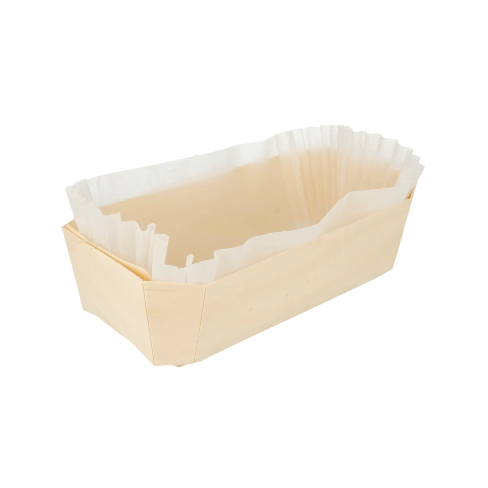 100 U. BARQUILLAS MADERA + MOLDES SILICONADOS 1450 ML 23x13x7 CM NATURAL MADERA (100 UNID.)