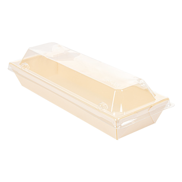 Combo Barquillas + Tapas Pet 19X7X3,5 Cm Natural Madera (200 Unid.)