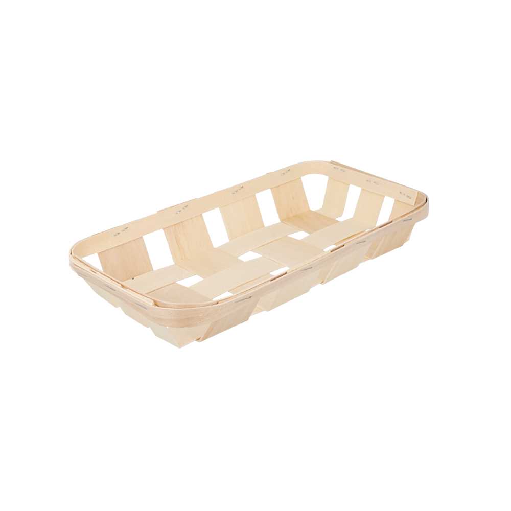 Cestas 26X12,5X4 Cm Natural Madera (120 Unid.)