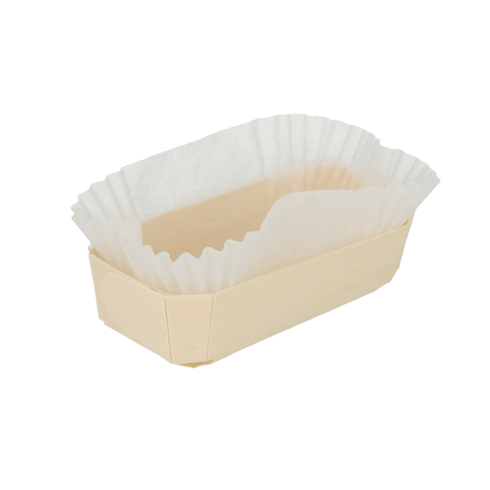 700 U. Barquillas Madera + Moldes Siliconados 150 Ml 12X6X3,5 Cm Natural Madera (700 Unid.)