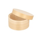 MINI CAJITAS CILÍNDRICAS + TAPA Y CÁPSULA Ø 8x4 CM NATURAL MADERA (200 UNID.)