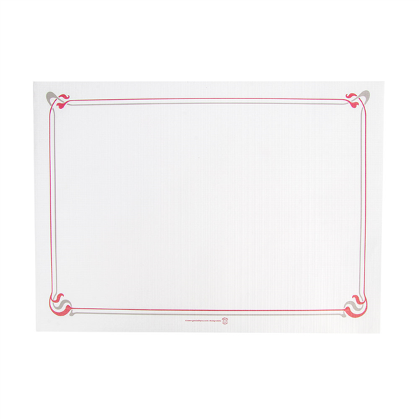 MANTELINES BURDEOS & GRIS 'MAXIM' 48 G/M2 31x43 CM BLANCO CELULOSA (2000 UNID.)