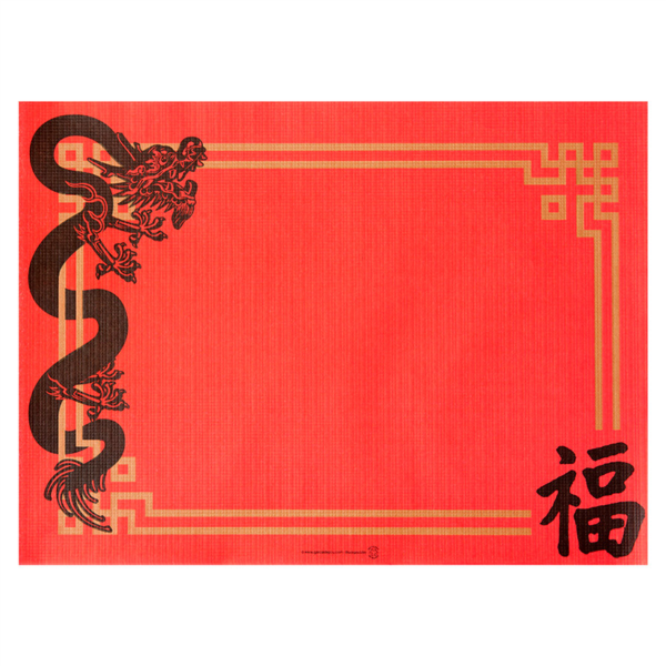 MANTELINES 'CHINA' 48 G/M2 31x43 CM ROJO CELULOSA (2000 UNID.)