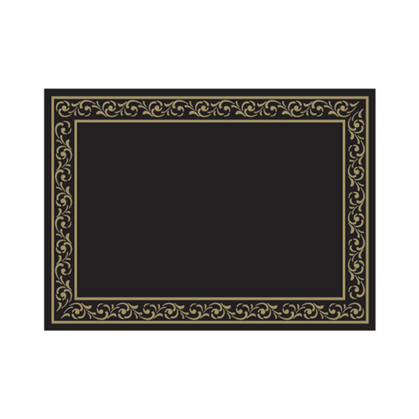 MANTELINES 'TROYA' 48 G/M2 31x43 CM NEGRO CELULOSA (2000 UNID.)