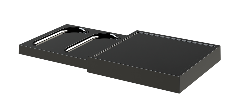 BANDEJA PARA BAÑO ORCHESTRO NEGRA