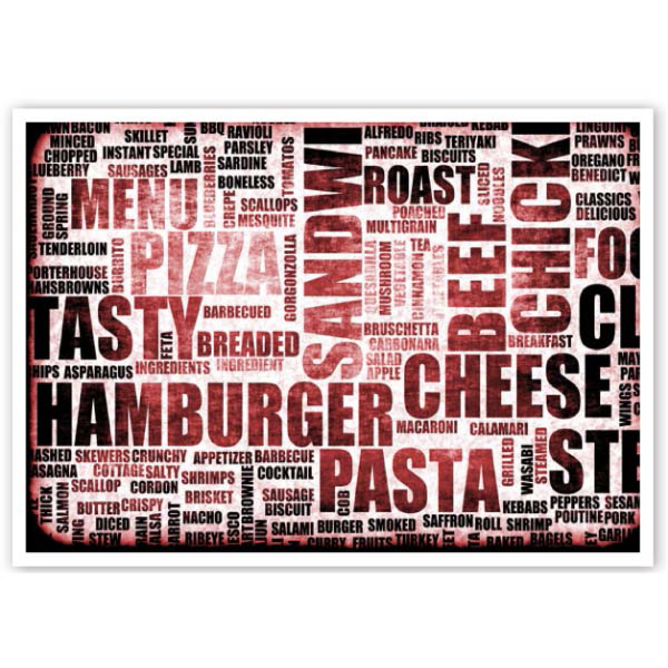 MANTELINES OFFSET 'FAST FOOD' 70 G/M2 31x43 CM CUATRICROMÍA PAPEL (2000 UNID.)