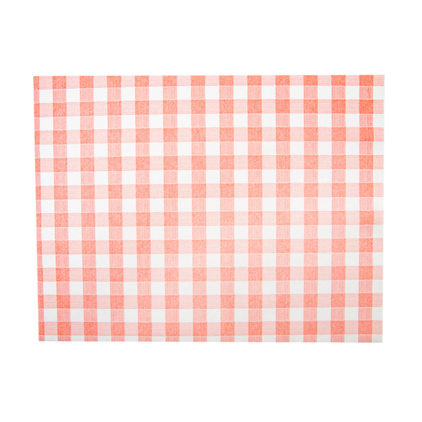 Mantelines 'Like Linen - Vichy' 70 G/M2 30X40 Cm Rojo Spunlace (800 Unid.)