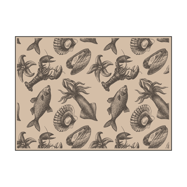 Mantelines Offset "Mar" 70 G/M2 31X43 Cm Cuatricromía Kraft (2000 Unid.)