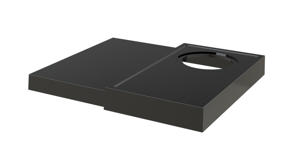 BANDEJA ORCHESTRO NEGRA PERFORADA