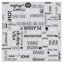 PAPEL ANTIGRASAS BASKET 'PAROLE' 35+20 G/M2 31x31 CM PLATEADO PERGAMINO + ALUMINIO (1000 UNID.)