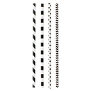 PAJITAS RECTAS A RAYAS Y TOPOS 'PAPER' Ø0,60x20 CM SURTIDO PAPEL (3000 UNID.)