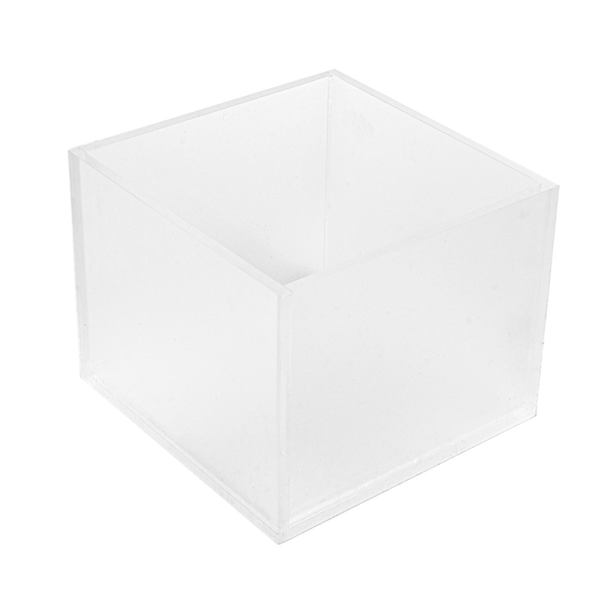 PORTA CANUTILLOS 12,5x12,5x10 CM TRANSPARENTE METACRILATO (12 UNID.)