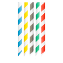 Pajitas Rectas A Rayas 'Bubble Tea' 'Paper' Ø1,2X20 Cm Surtido Papel (2400 Unid.)