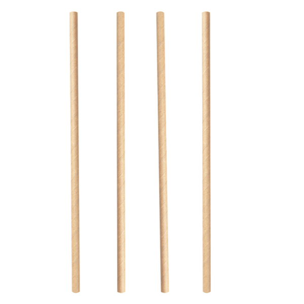 Pajitas Rectas 'Paper' Ø0,60X20 Cm Natural Kraft (3000 Unid.)