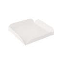 CUADRADOS CON PESTAÑAS 7x7+2 CM BLANCO CARTÓN (250 UNID.)