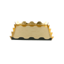 Cartones Pastelería Doble Cara 750 G/M2 19X19+1/2 Cm Oro/Negro Cartón (50 Unid.)