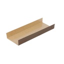 BASES CON PESTAÑAS LATERALES 380 G/M2 13x4,5+1,5 CM CHOCOLATE/PRALINÉ CARTÓN (200 UNID.)