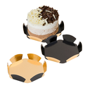 COROLAS 380 G/M2 Ø 8+1,5 CM ORO/NEGRO CARTÓN (200 UNID.)