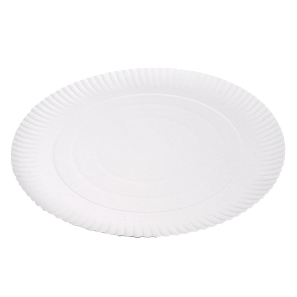 BANDEJAS RELIEVE PASTELERÍA 500 G/M2 Ø 34 CM BLANCO CARTÓN (50 UNID.)