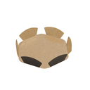 COROLAS 380 G/M2 Ø 8 CM CHOCOLATE/PRALINÉ CARTÓN (200 UNID.)