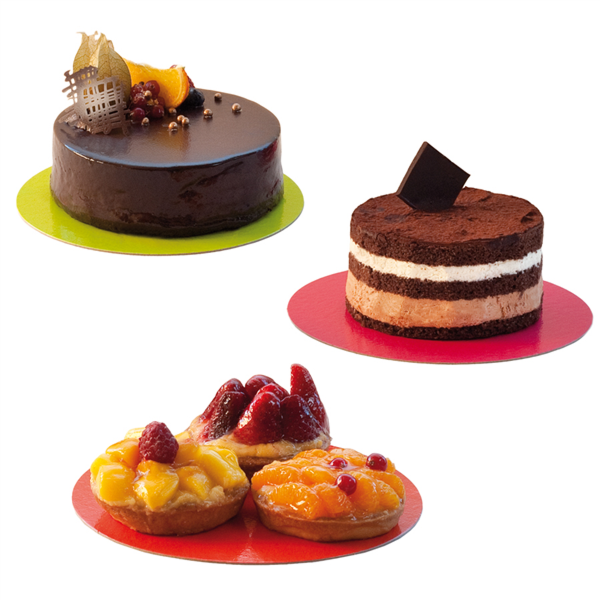 Discos Grosor 1,5 Mm 950 G/M2 Ø 30 Cm Fucsia/Negro Cartón (50 Unid.)