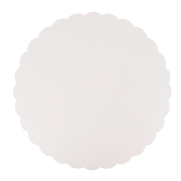 DISCOS PLANOS PASTELERÍA 420 G/M2 Ø 32 CM BLANCO CARTÓN (250 UNID.)