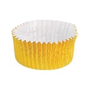 CÁPSULAS 'PETITS FOURS' Ø 3,2x1,7 CM DORADO ALUMINIO (1500 UNID.)