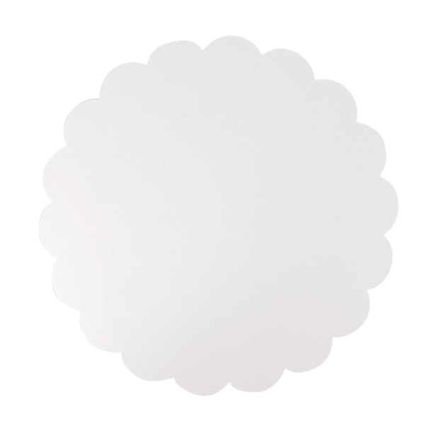 DISCOS PLANOS PASTELERÍA 420 G/M2 Ø 35 CM BLANCO CARTÓN (250 UNID.)