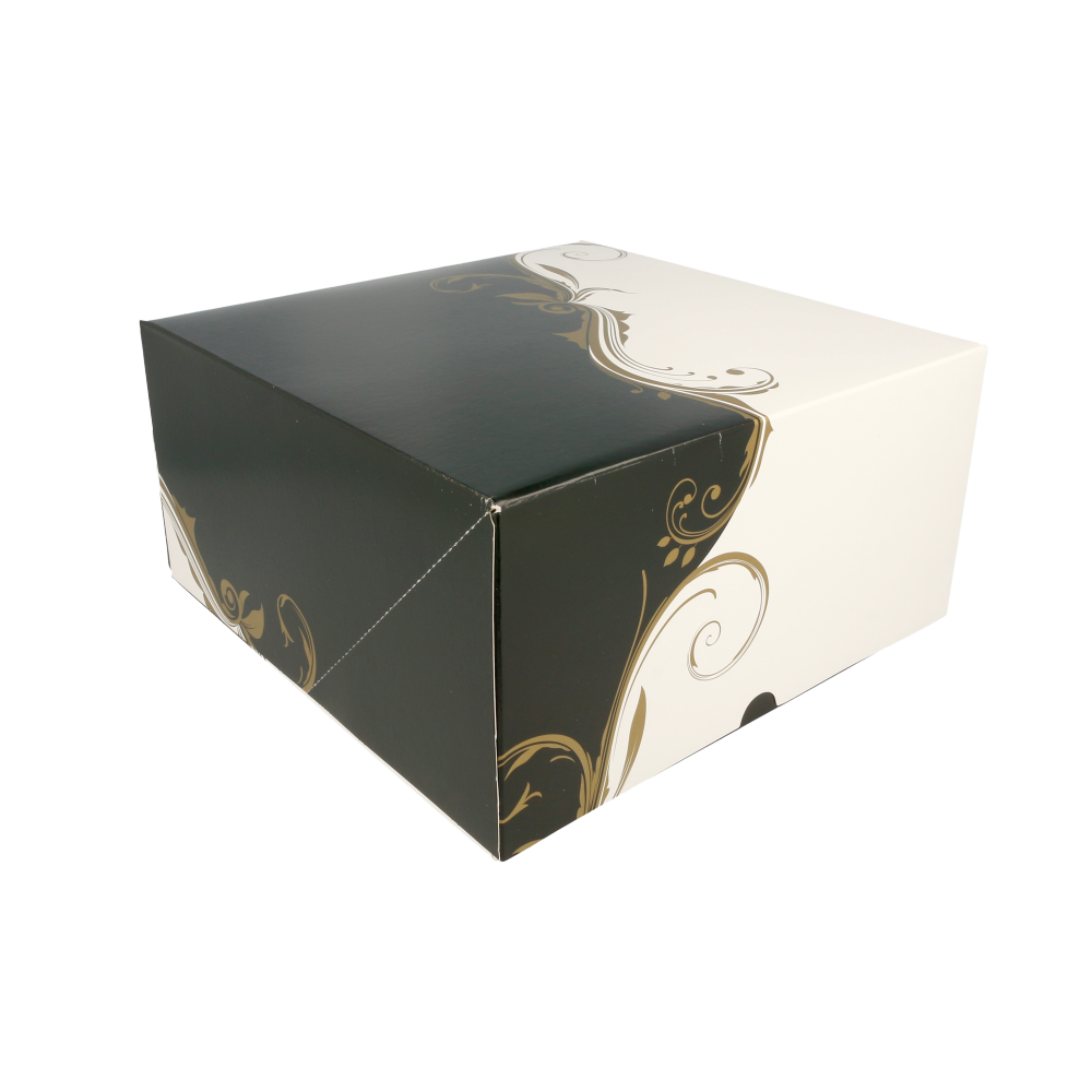 CAJAS PASTELERÍA SIN VENTANA 'THEPACK CLASSIC' 250 G/M2 24x24x12 CM BLANCO CARTÓN ONDULADO NANO-MICRO (100 UNID.)