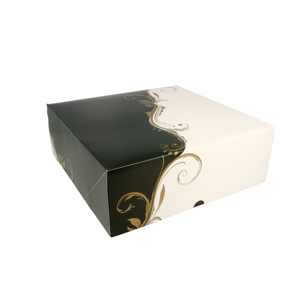 CAJAS PASTELERÍA SIN VENTANA 'THEPACK CLASSIC' 250 G/M2 28x28x10 CM BLANCO CARTÓN ONDULADO NANO-MICRO (100 UNID.)