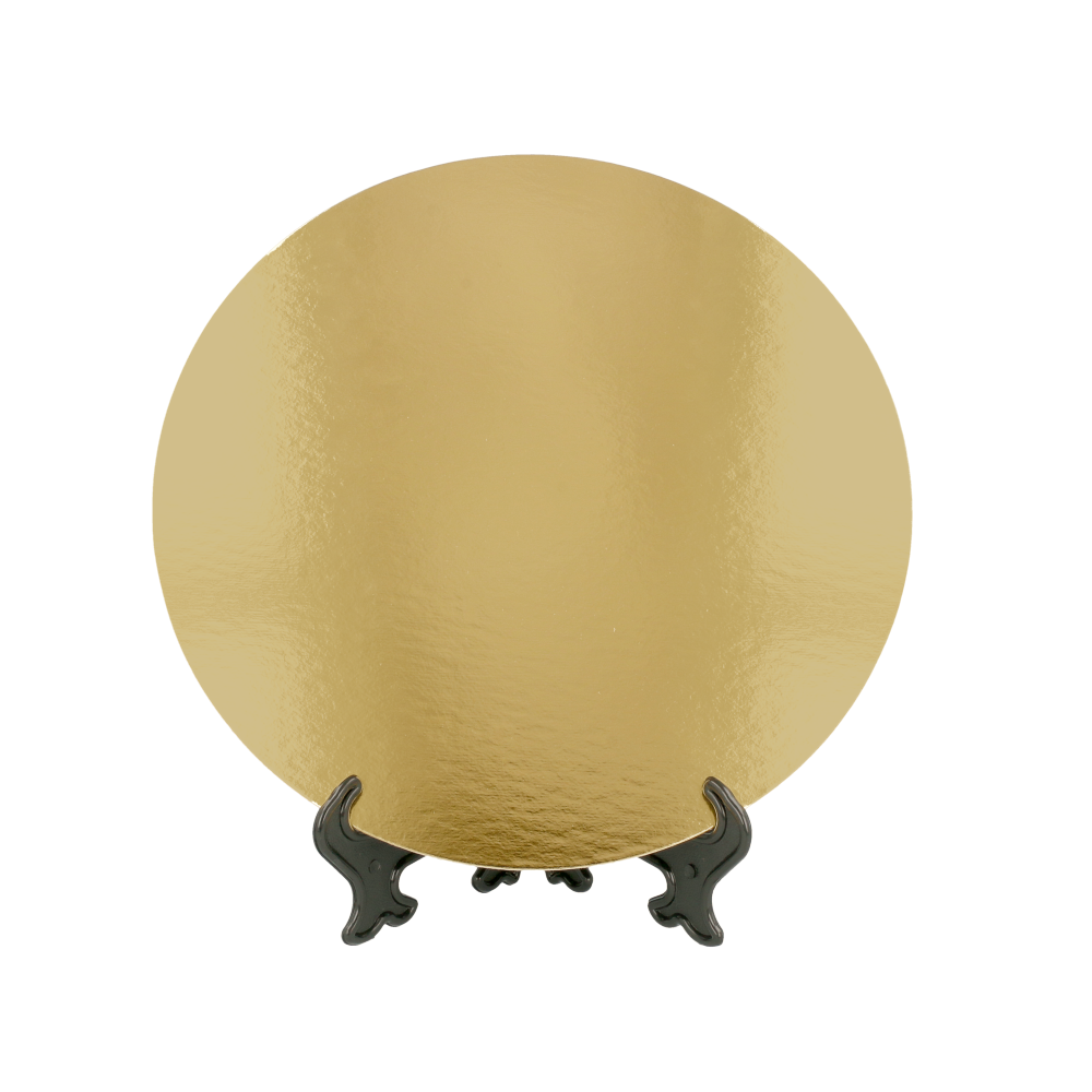 Cartones Pastelería Doble Cara 950 G/M2 Ø 40 Cm Oro/Negro Cartón (100 Unid.)