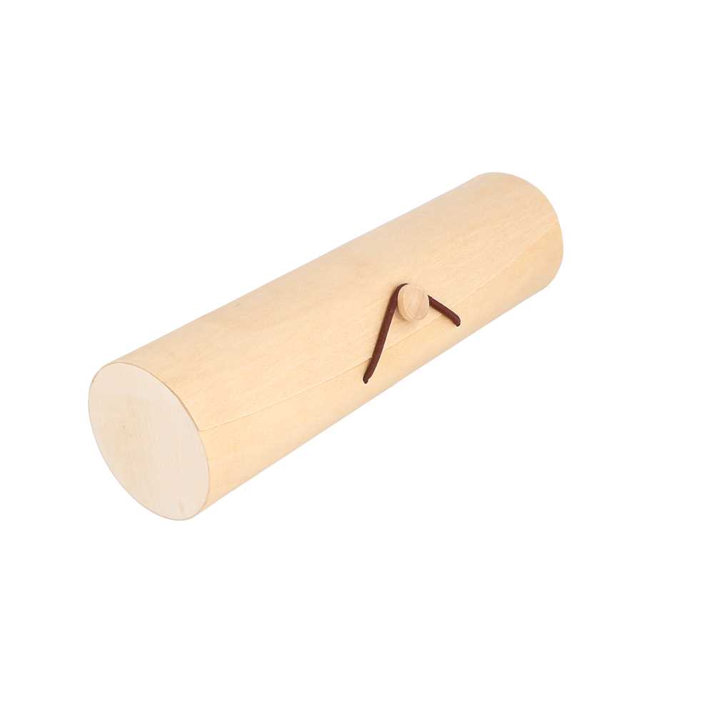 Estuches Cilíndricos Para 7/9 Macarons Ø 6X22,5 Cm Natural Madera (50 Unid.)