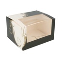CAJAS PASTELERÍA CON VENTANA 'THEPACK CLASSIC' 250 G/M2 11x13x8 CM BLANCO CARTÓN ONDULADO NANO-MICRO (800 UNID.)