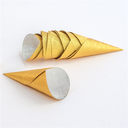 CONOS 'PETITS FOURS' 5,8x2,2 CM DORADO ALUMINIO (3500 UNID.)