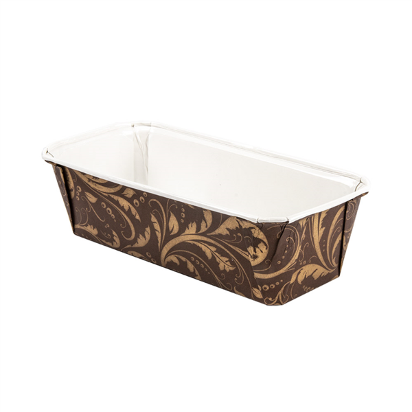 MOLDES PASTELERÍA LAMINADOS 170 + 16,56 PET G/M2 19,9x7,3x6,2 CM MARRÓN PAPEL (480 UNID.)